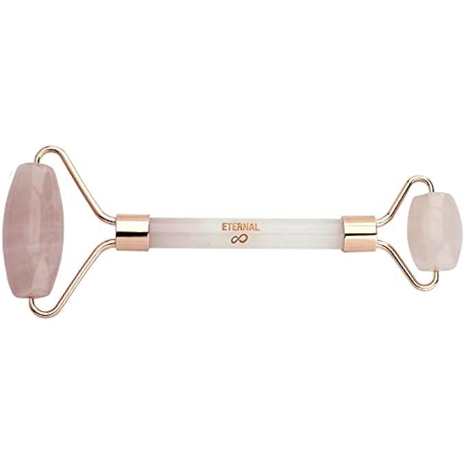 ETERNAL ROSE PINK JADE FACIAL ROLLER STICK & GUA SHA STONE ROCK MASSAGER - ANTI-AGING FACIAL MASSAGE SET, LIFTING, SCULPTING, TONING AND JAW MASSAGE KIT FOR FACE SKIN CARE - Image 2